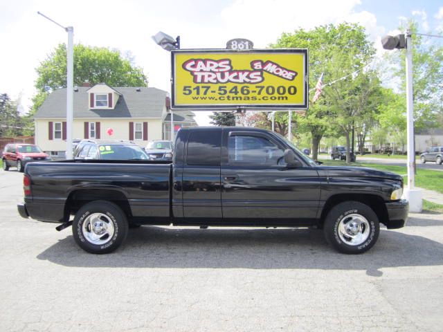 1999 DODGE RAM 1500 QUAD CAB SHORT BED 2WD black 2001 dodge ram 1500 quad cab short bed 2wd shar