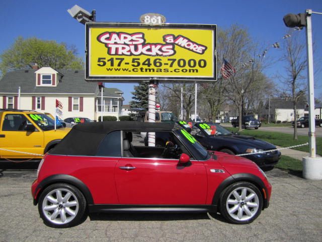 2005 MINI COOPER S CONVERTIBLE chili red 2005 mini cooper convertible - minis are great on gas 