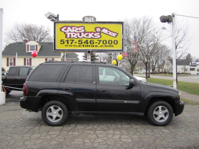 2004 CHEVROLET TRAILBLAZER LS 4WD black 2004 chevrolet trailblazer ls - clean 4wd suv with tow pac