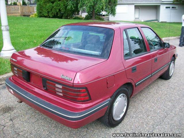 1992 Plymouth Sundance Highline 4-Door 4-Cylinder Burgundy ...