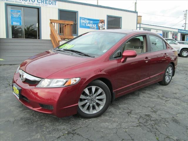 2009 HONDA CIVIC EX SEDAN 5-SPEED AT burgundy 2009 honda civic ex sedan 4-cylinder 1 8l automatic